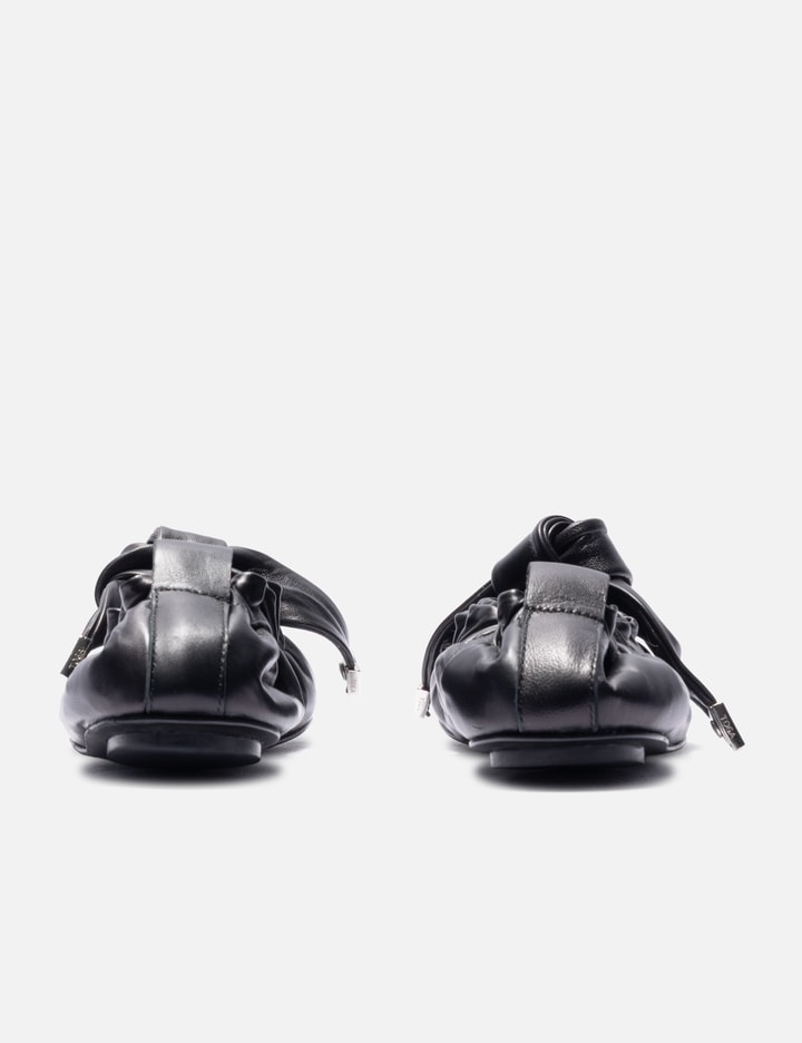 Toga Pulla Black Soft Leather Ballet