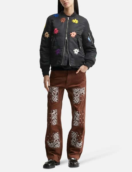 Flower Embroidery Flight Jacket view 11