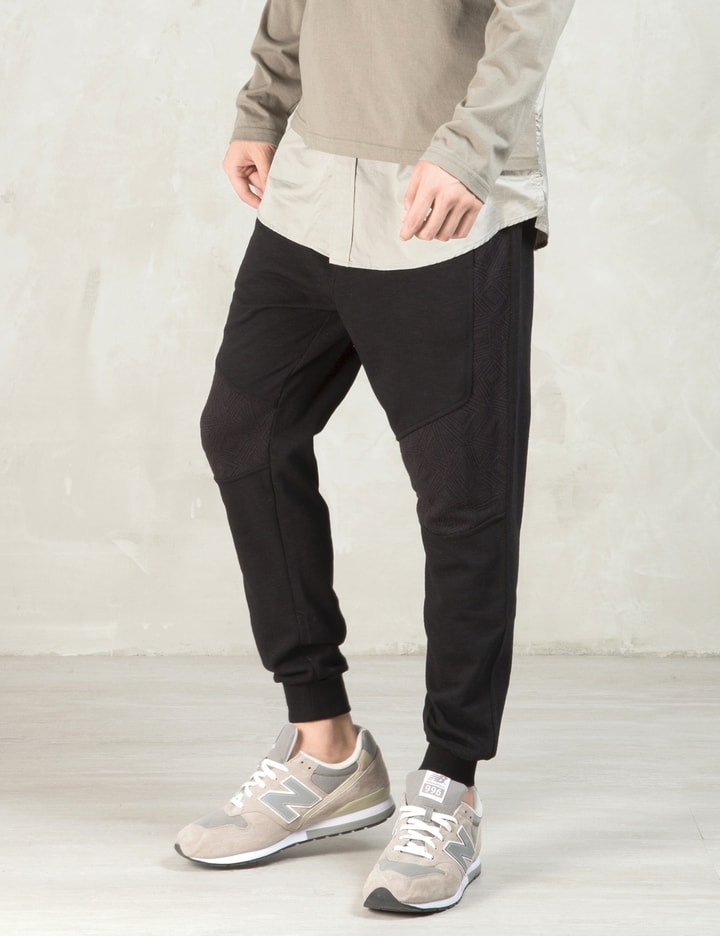 Black Contrast Panel Sweatpants Placeholder Image