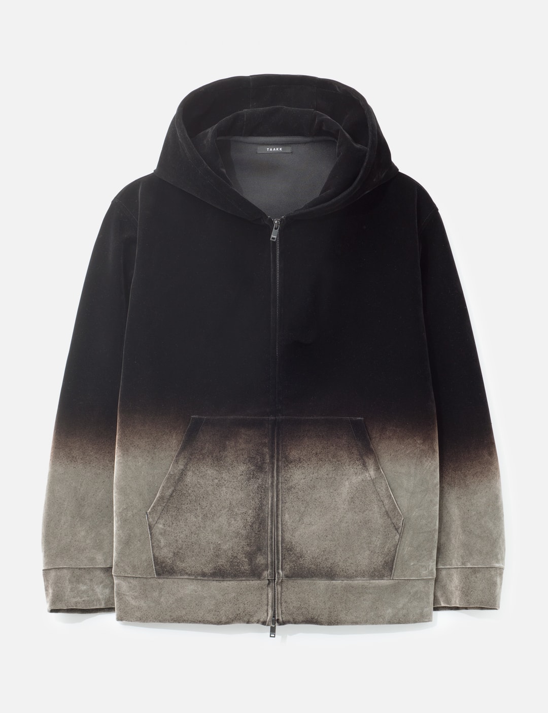 TAAKK Gradation Pile Hoodie - ベルベット調ポリエステルの 