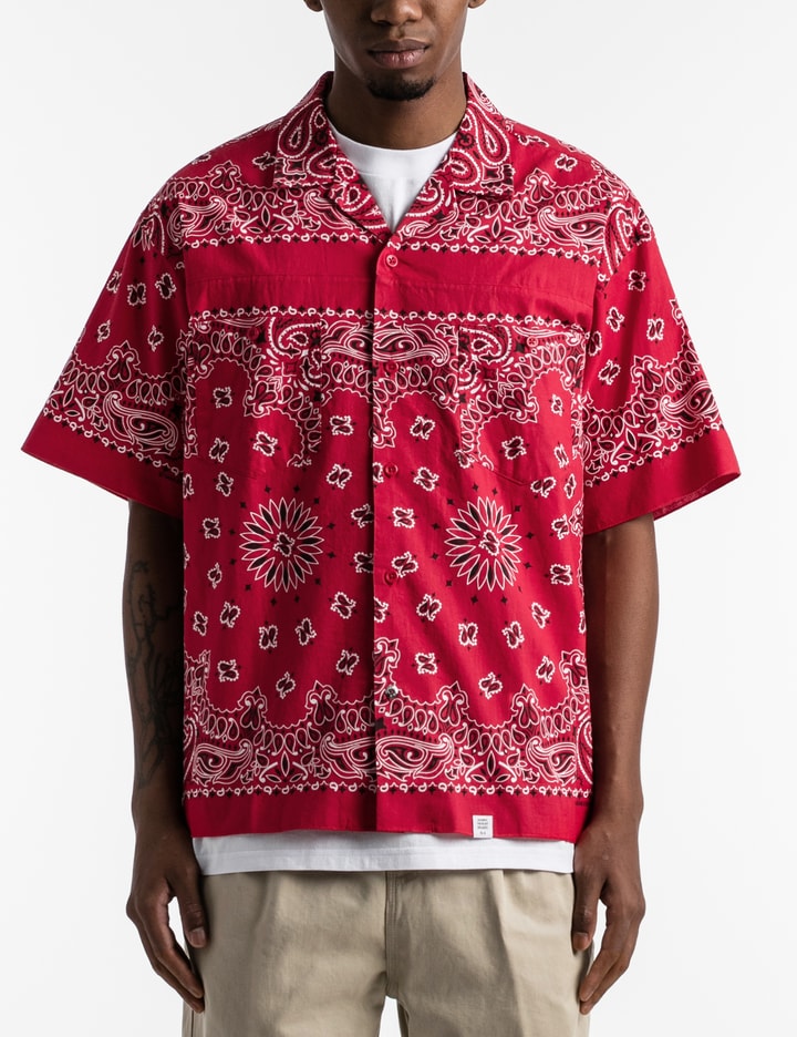 "Monk" Patch Worked Bandana Shirt Placeholder Image