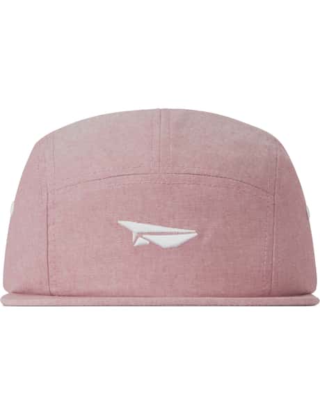 Benny Gold Red Paper Plane Logo 5-Panel Cap HBX