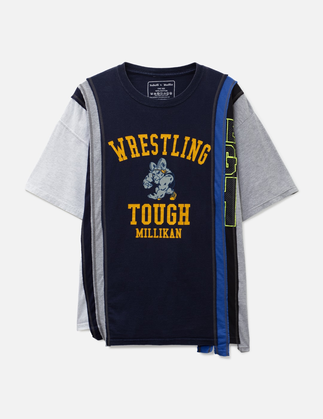 Needles 7 Cut Wide T-shirt - College In Multicolor/彩色/멀티컬러/マルチカラー