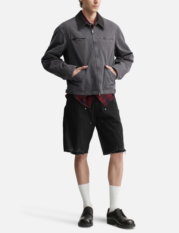 Tonywack Hand Distressed HBT Double Knee Shorts