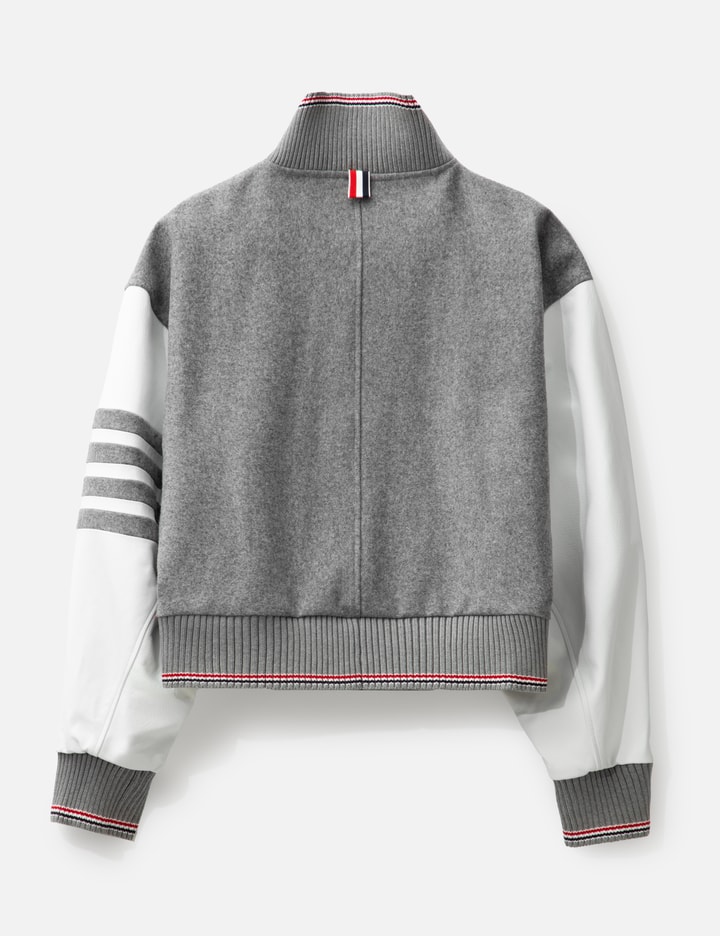 Snap Front Oversized Cropped Blouson Jacket Placeholder Image
