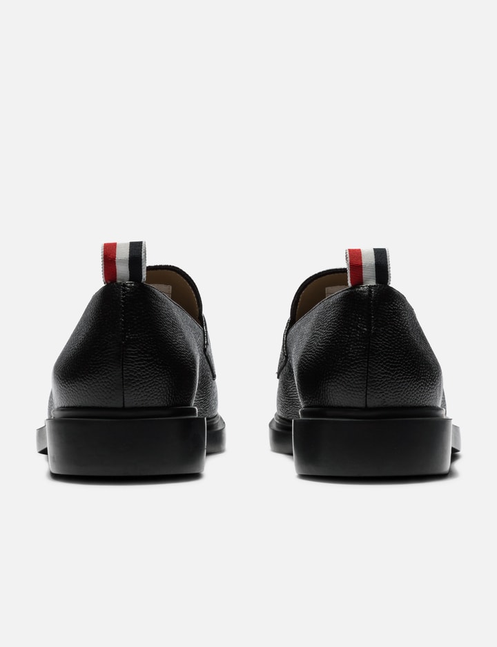 Black Pebble Grain Rubber Sole Penny Loafer Placeholder Image
