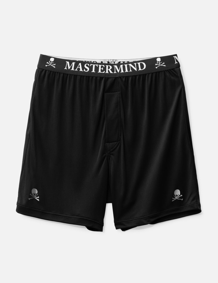 Shop Mastermind Japan Silk Trunks In Black