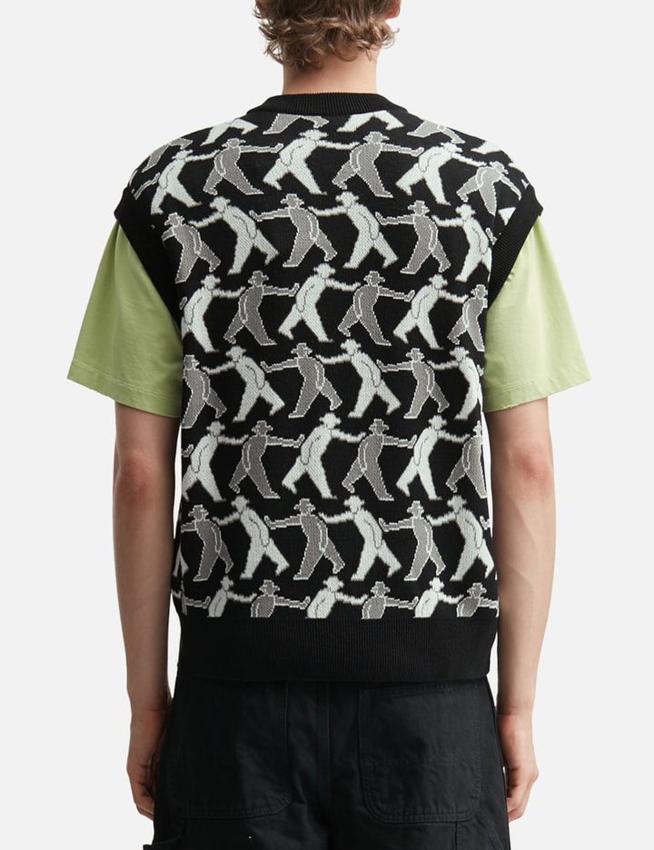 vowels Tag-A-Long Knitted Vest