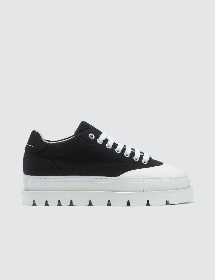 Black & White Platform Sneakers Placeholder Image