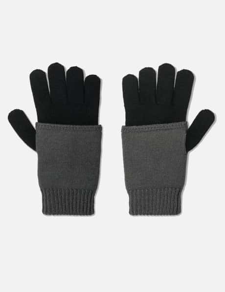 Two-Tone Knit Gloves view 5
