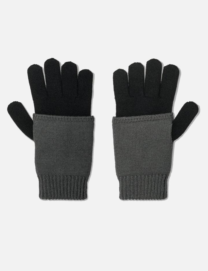 MM6 Maison Margiela Two-Tone Knit Gloves