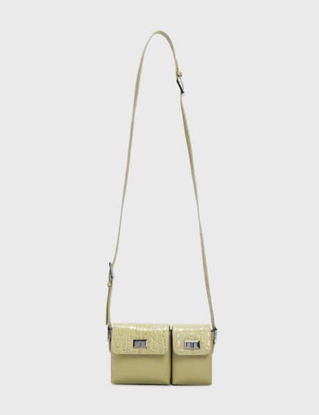 BY FAR Yellow Patent Leather Billy Bag