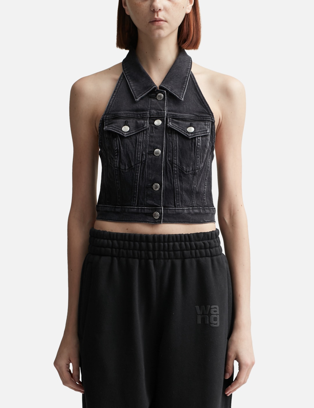 Halter Top In Comfort Stretch Denim view 13