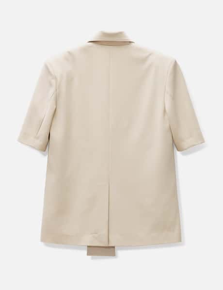 Short Sleeves Mix Media Blazer view 9