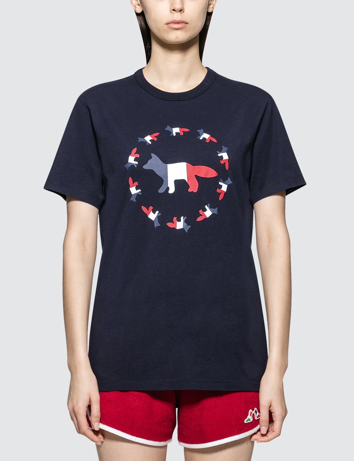 Tricolor Fox Flag Short Sleeve T-shirt Placeholder Image