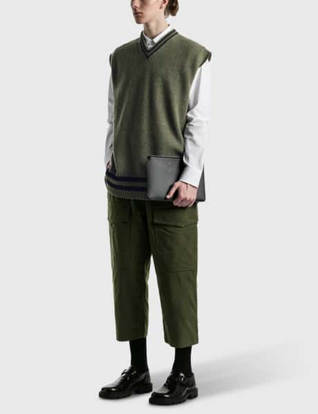 Maison Margiela - Contrast Stripe Knitted Vest | HBX - Globally 