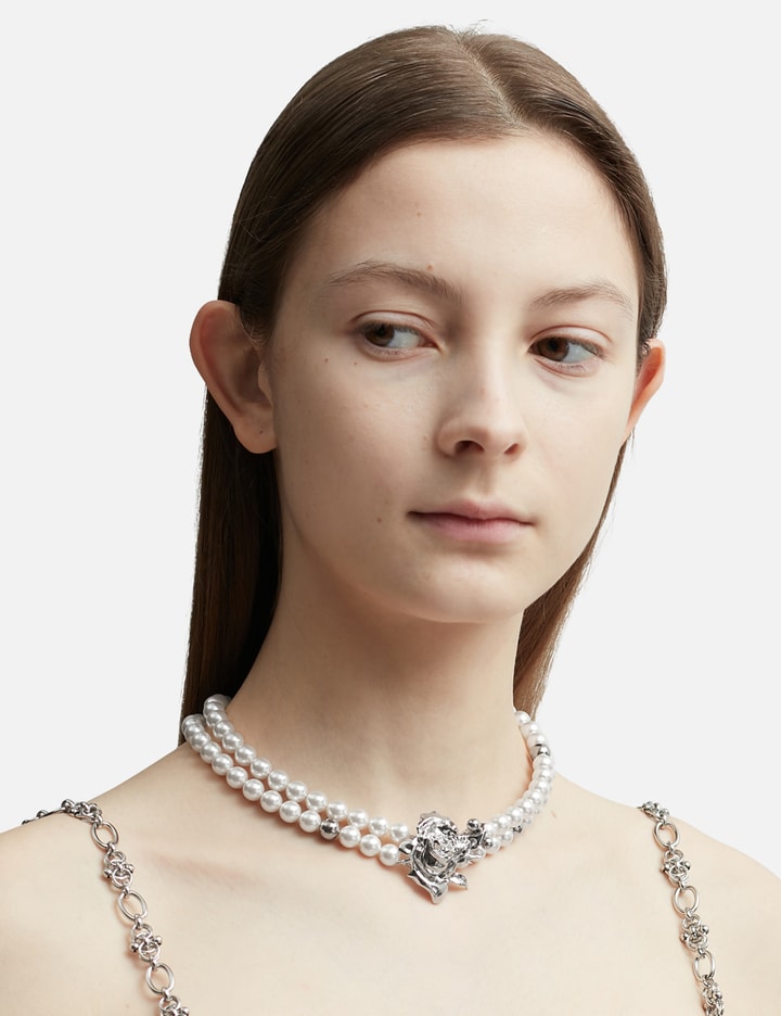 Shop Justine Clenquet Betsy Choker In Silver