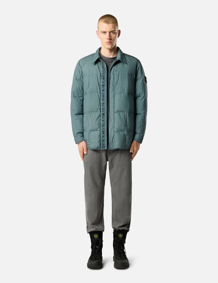 Stone Island Garment Dyed Crinkle Reps NY Puffer Shirt Jacket