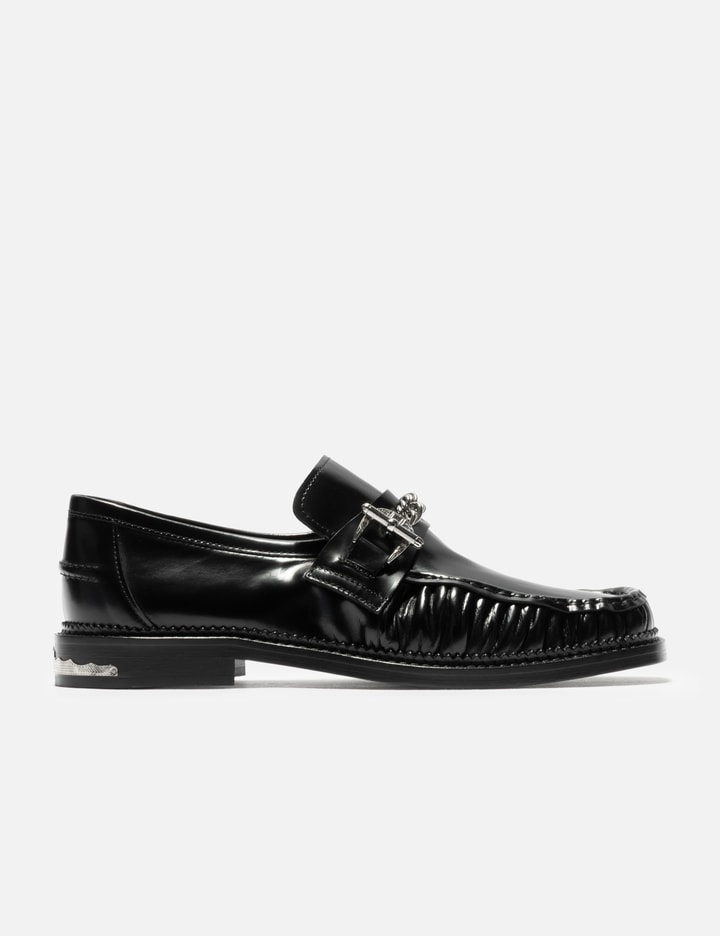 Toga Virilis Leather Chain Loafers