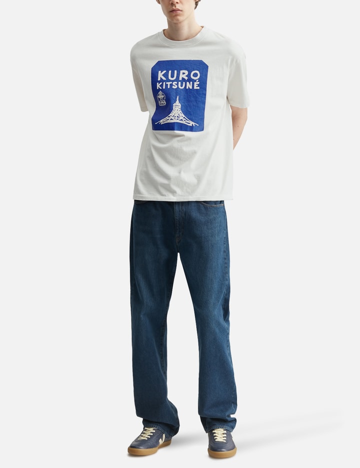 메종 키츠네 Maison Kitsuné X Kuro Tokyo-Paris Crossroads Vintage Wash Tee