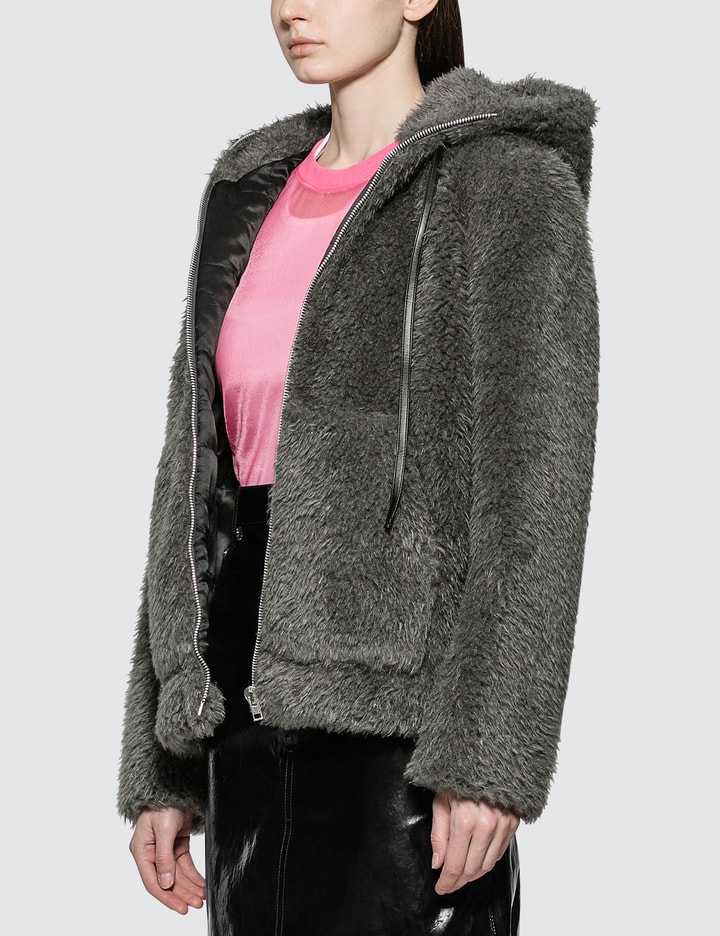 Shaggy Fur Bomber Jacket Placeholder Image