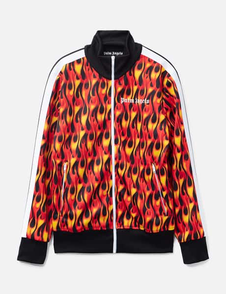 Palm Angels Flame Zip Up Track Jacket