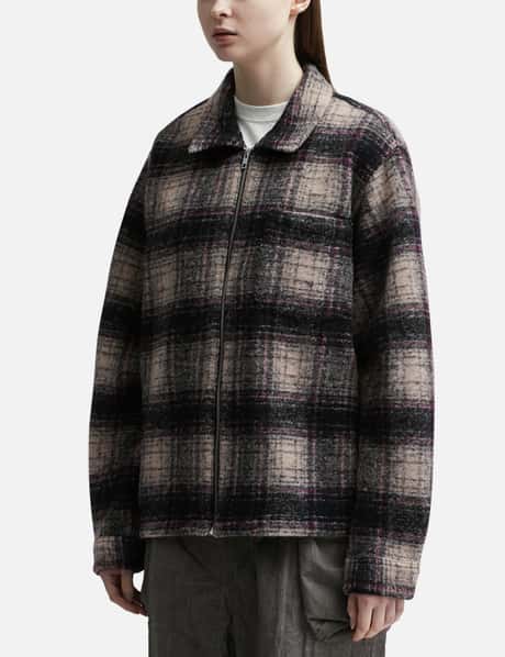 Stüssy - ウールプレイド ジップ シャツ | HBX - ハイプビースト 