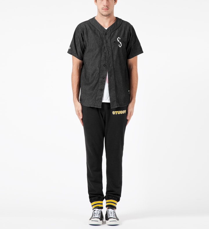 Stüssy Black Denim Baseball Shirt