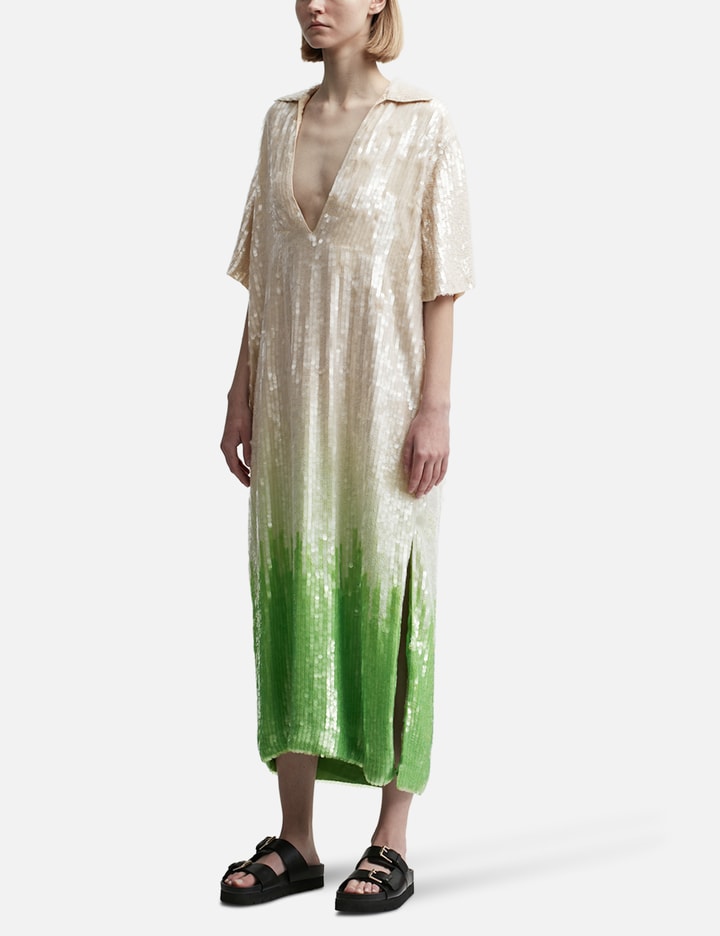 Dhruv Kapoor - HAND EMBROIDERED EVERGREEN POLO DRESS | HBX Dhruv Kapoor - HAND EMBROIDERED EVERGREEN POLO DRESS | HBX