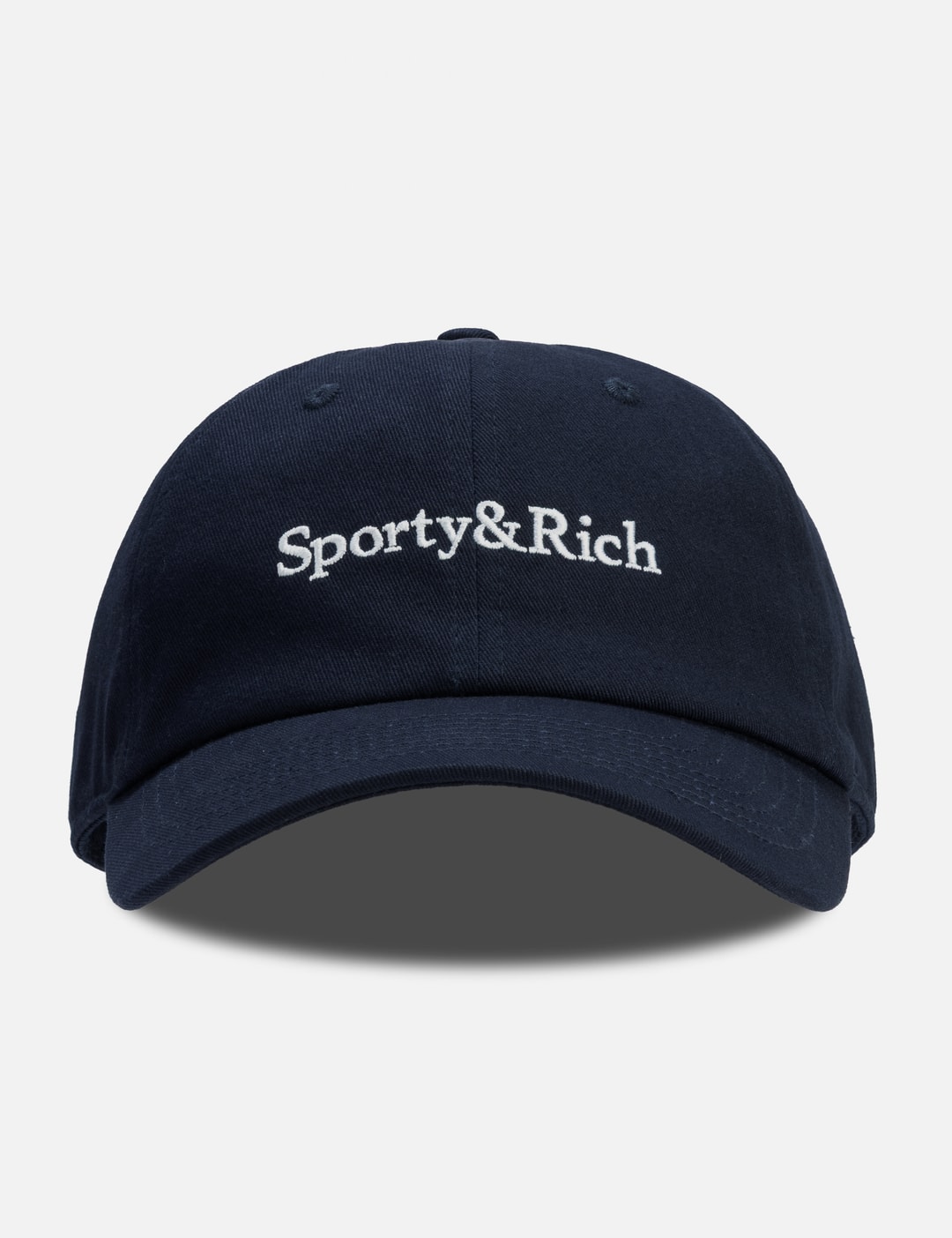 Sporty & Rich Maeve Serif Logo Hat In Blue/蓝色/藍色/블루/ブルー