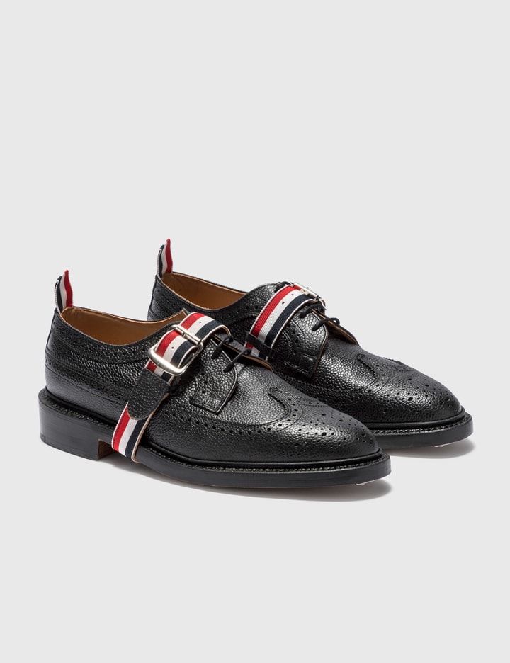 Classic Long Wingtip Brogue With Grosgrain Strap Placeholder Image
