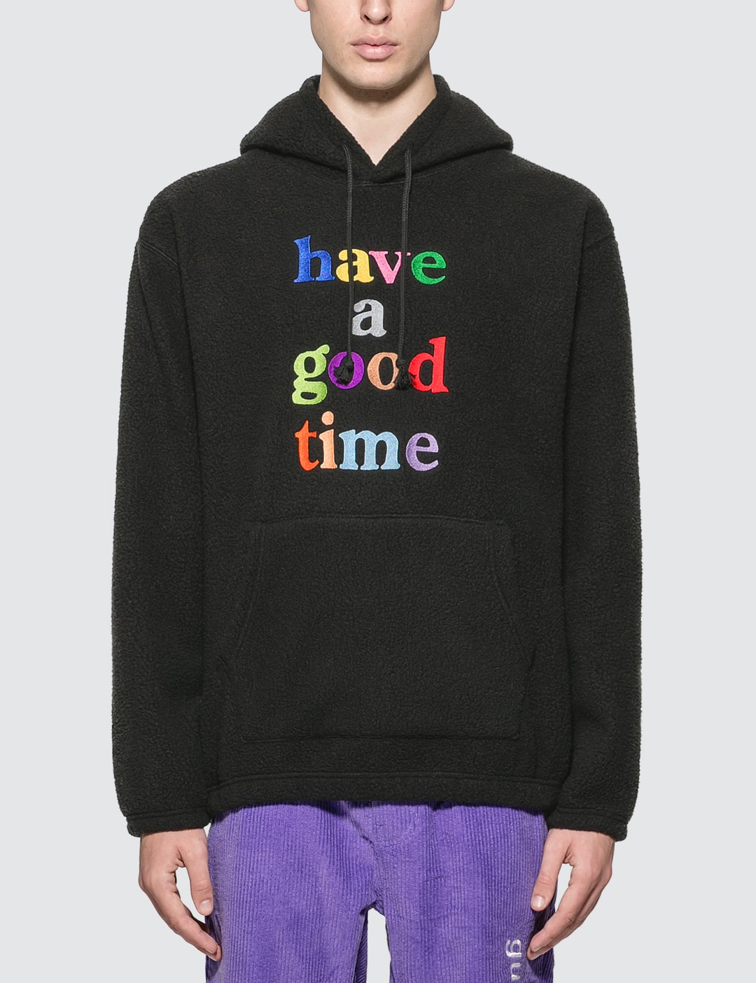 Have A Good Time - Colorful Logo Fleece Pullover Hoodie (Set Up 
