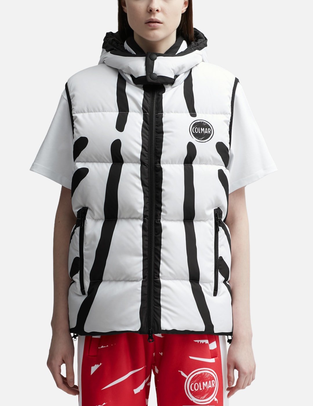 BLACK SIGNATURE patch pockets ski vest - Colmar