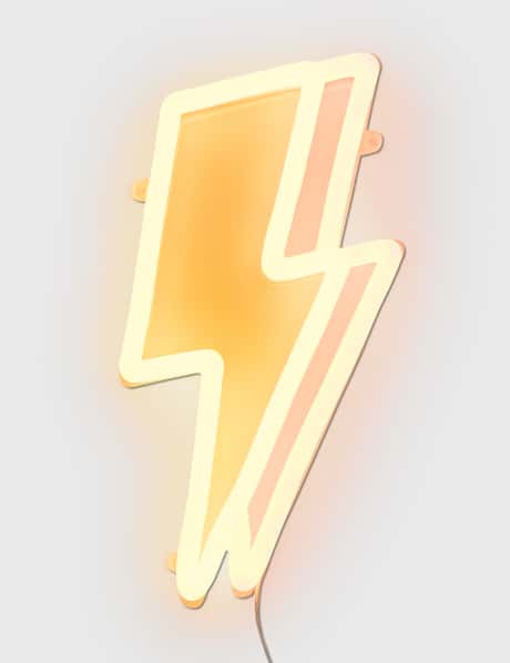 Electric Confetti Lightning Bolt Mini LED Neon Sign