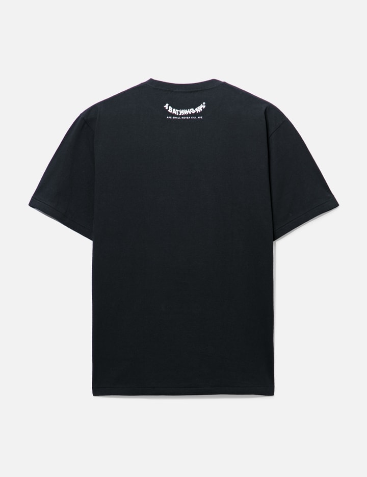 Shop Bape Logo Print T-shirt In Black