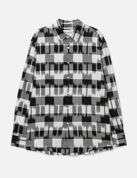 Ikat Check Regular Collar Shirt view 6