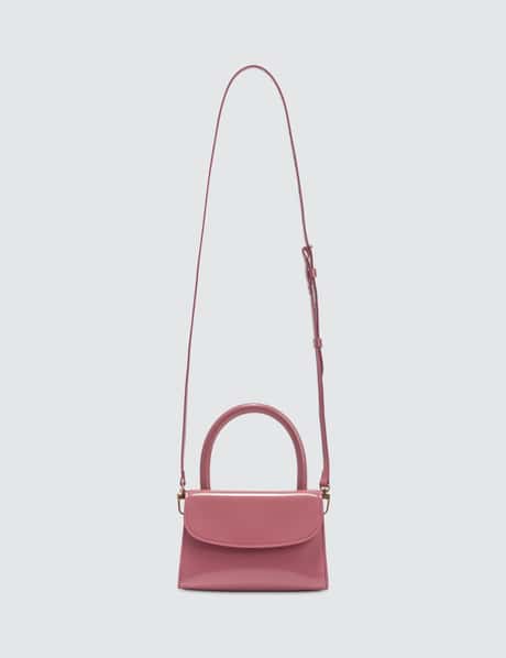 BY FAR: bag in grained leather - Pink