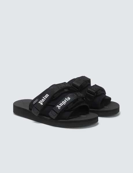 Palm Angels x Suicoke Edition Patch Slides White/Green