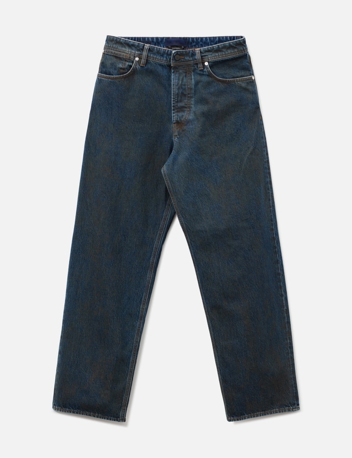 Stone Island Laser Pigment Indigo Loose Fit Denim Jeans