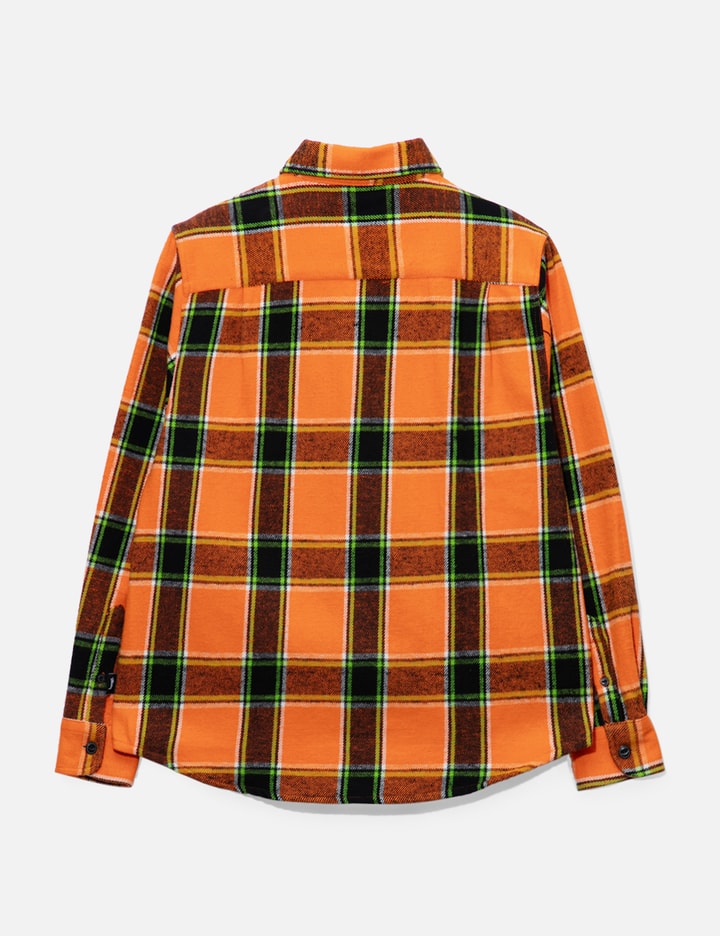 Shop Stussy Stüssy Checkered Shirt In Orange