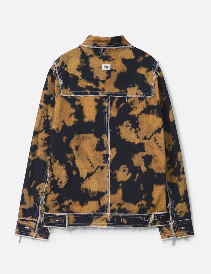 Bleached Effect Raw Edge Denim Jacket Placeholder Image