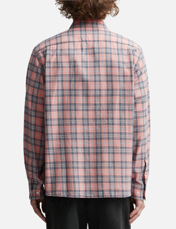 Shop Acne Studios Flannel Check Button-up Shirt In Pink