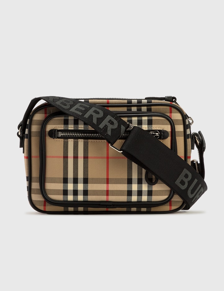Burberry - Vintage Check and Leather Crossbody Bag