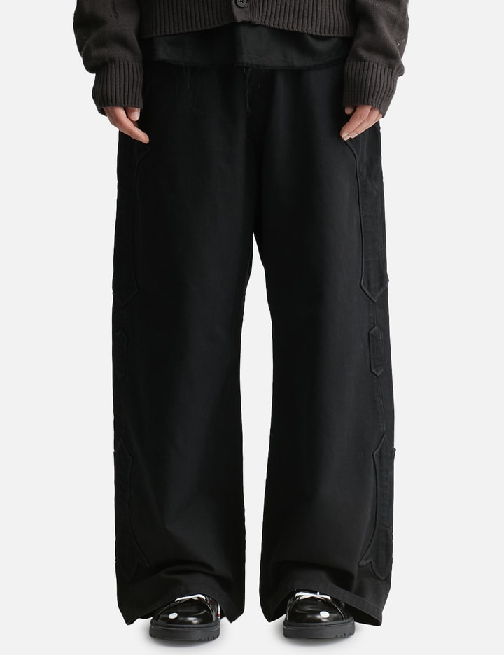 POLYTERU 1011 Fleur Patched Pants