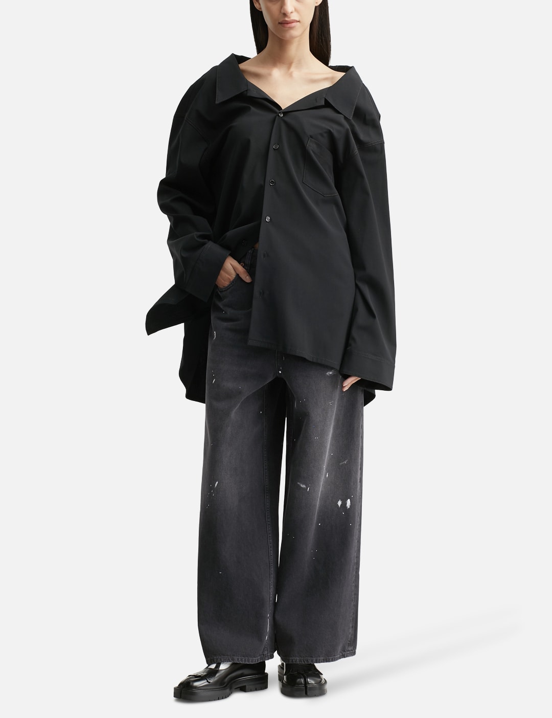 Technical Poplin Shirt Dress view 18
