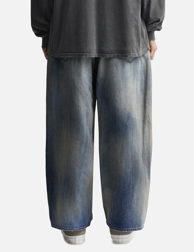 ANCELLM AGING WIDE 5P DENIM PANTS サイズ3 ANCELLM 5P DENIM 