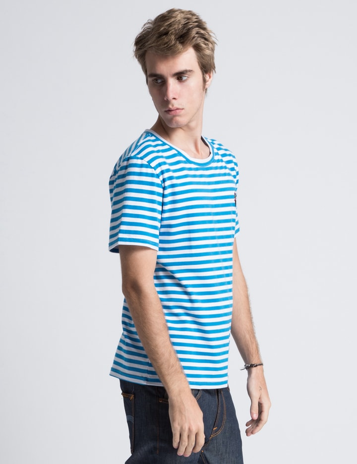Navy/White Striped T-Shirt Placeholder Image