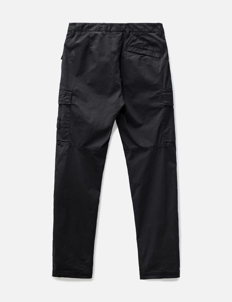 Stone Island Olive Slim Fit Cotton Cargo Trousers - 30