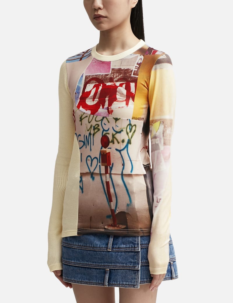 Y2K 00s Archive Long Sleeve Tee Tight - メルカリ archive long 