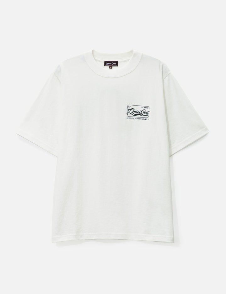 Quiet Golf Badge T-shirt In White